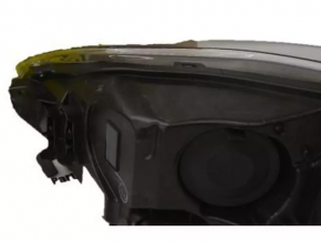 Front right headlight, bare, dark, Ford Focus mk3 11-14 pre-restoration