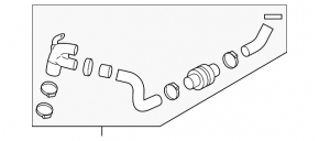 Intercooler pipe right Ford Edge 15-18 2.7T