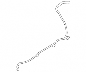 Cooling pipe return tank-head Lincoln MKX 16-18 2.7T long