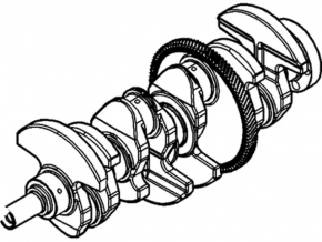 Crankshaft Ford Escape 17-19 2.0T K:52.00 W:52.00