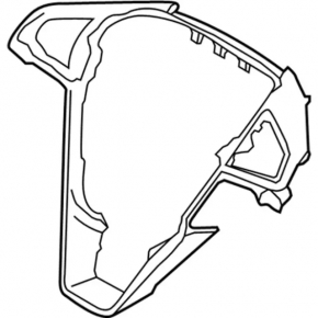 Ford Edge 19 steering wheel cover - chrome, butt