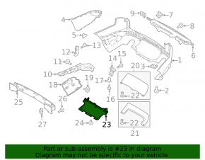 Land Rover Range Rover Sport 13-22 rear bumper cap for towbar