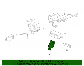 Airbag sensor door left Chevrolet Malibu 13-16