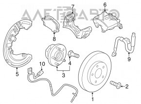 Cadillac ATS 13-AWD Front Left Hub