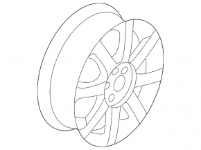 Wheel disk R17 VW Jetta 11-17 USA type 2 curb