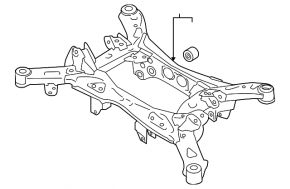 Subframe rear Subaru XV Crosstrek 18-23