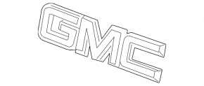Emblem logo GMC radiator grille GMC Terrain 18-21 red