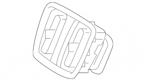 Air duct deflector center console Volvo XC40 19-25