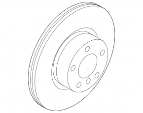 Front right brake disc BMW X3 F25 11-17