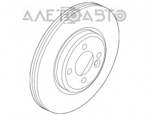 Brake disc front right Mini Cooper F56 3d 14- 282