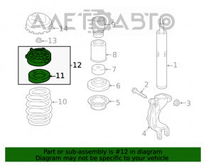 Front right shock absorber support Audi Q8 19-
