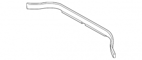 Rear hood seal BMW X3 G01 18-21 on wiper grille OEM