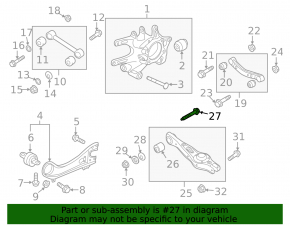 Kia Optima camber bolt 16-115mm