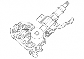 Steering column with electric power steering for Hyundai Sonata 16-17 hybrid