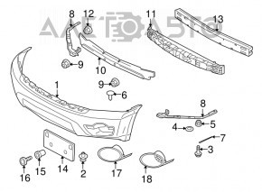 Mitsubishi Endeavor 04-06 front bumper
