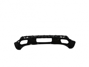 Jeep Grand Cherokee WL 22-25 rear bumper lip for 2 exhausts, graphite, missing left side, broken fasteners, scratches
