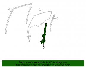 Window lifter with motor rear left Honda Insight 19-22