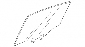 Acura TLX 15 rear right door glass