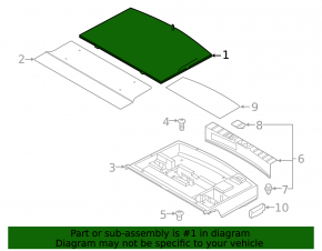 Mitsubishi Outlander 18-22 PHEV trunk floor