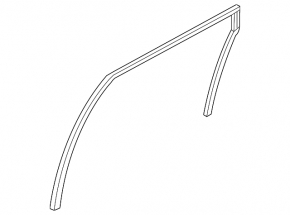 Rear right glass seal Nissan Murano z51 09-14