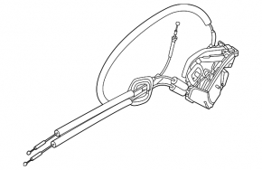 Rear right door lock Nissan Murano 25-26