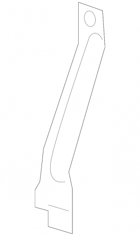 Front Bumper Grille Support Bracket Central Chevrolet Cruze 16-