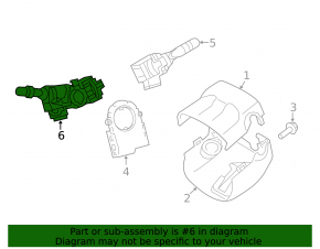 Left steering column switch for Toyota Avalon 13-18 without fog lights