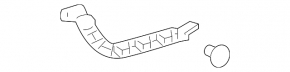 Rear bumper mount left Kia Sorento 16-20