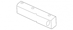 Rear bumper reinforcement fang left Audi Q5 8R 09-17