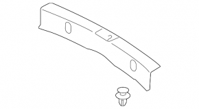 Trunk opening trim Subaru XV Crosstrek 13-17