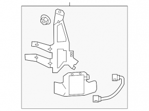 Blind Spot Sensor BSM left Kia Niro 17-18 HEV, PHEV