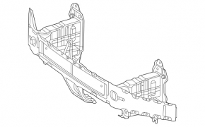 Mercedes W167 GLE 350 450 20-24 front bumper reinforcement with fangs