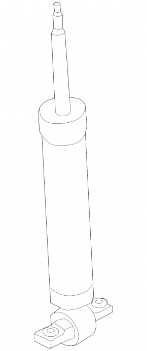 Rear left shock absorber for Ford Mustang mk6 18-23 coupe, with support