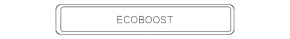 Emblem inscription Ecoboost tailgate Ford Escape MK4 20-24