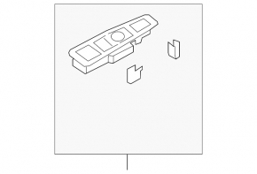 Lincoln Corsair 20-23 right rear window control trim