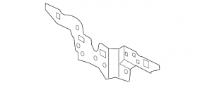 Hood lock bracket Mazda CX-9 16-23