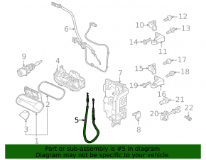 Front left door lock cable Volkswagen ID.4 21-25