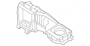 The bare heater housing of a VW Tiguan 09-18