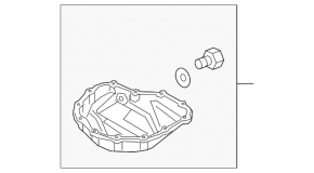 Oil pan for Kia Niro 17-22 HEV, PHEV 1.6