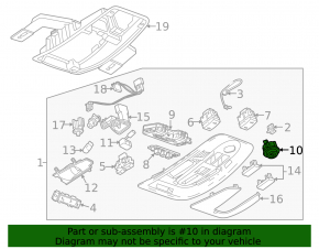 External trunk release button for the GMC Terrain 10-17