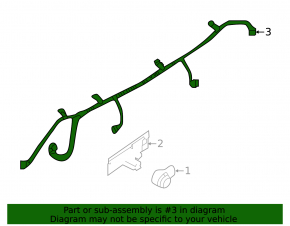 Nissan Altima 19-24 rear bumper wiring for parking sensors