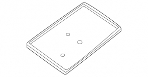 Nissan Rogue 19-20 battery tray, black