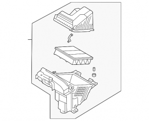 Air filter housing assembly Hyundai Elantra 21-23 1.6