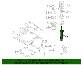 Front left shock absorber BMW 3 E90 E92 07-11 AWD