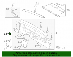 Boot lid closing button Volkswagen ID.4 21-23