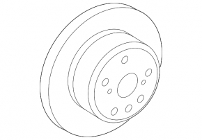 Rear right brake disc Toyota Highlander 08-13