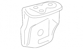 Rear right shock absorber bracket Lexus NX200t NX300 NX300h 15-21 without adjustable suspension