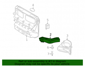 Brake disc air duct right BMW X5 E70 11-13 rest