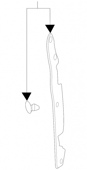 Seal front left side door BMW X1 F48 16-22 front