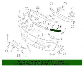 Front Bumper Bracket Left Lexus GX470 03-09